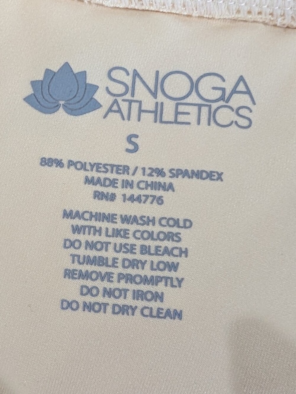 Snoga Athletics Modest Athletic Skirt Leggings Size Small Cream Ivory Pocket Act - Picture 5 of 7